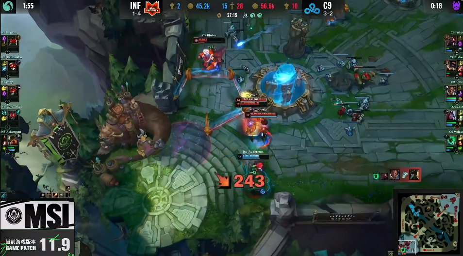 C9轻取DFM,ShowMaker单局斩获MVP宿命之战入围赛,让粉丝疯狂欢呼 C9轻取DFM,ShowMaker单局斩获MVP宿命之战入围赛,让粉丝疯狂欢呼